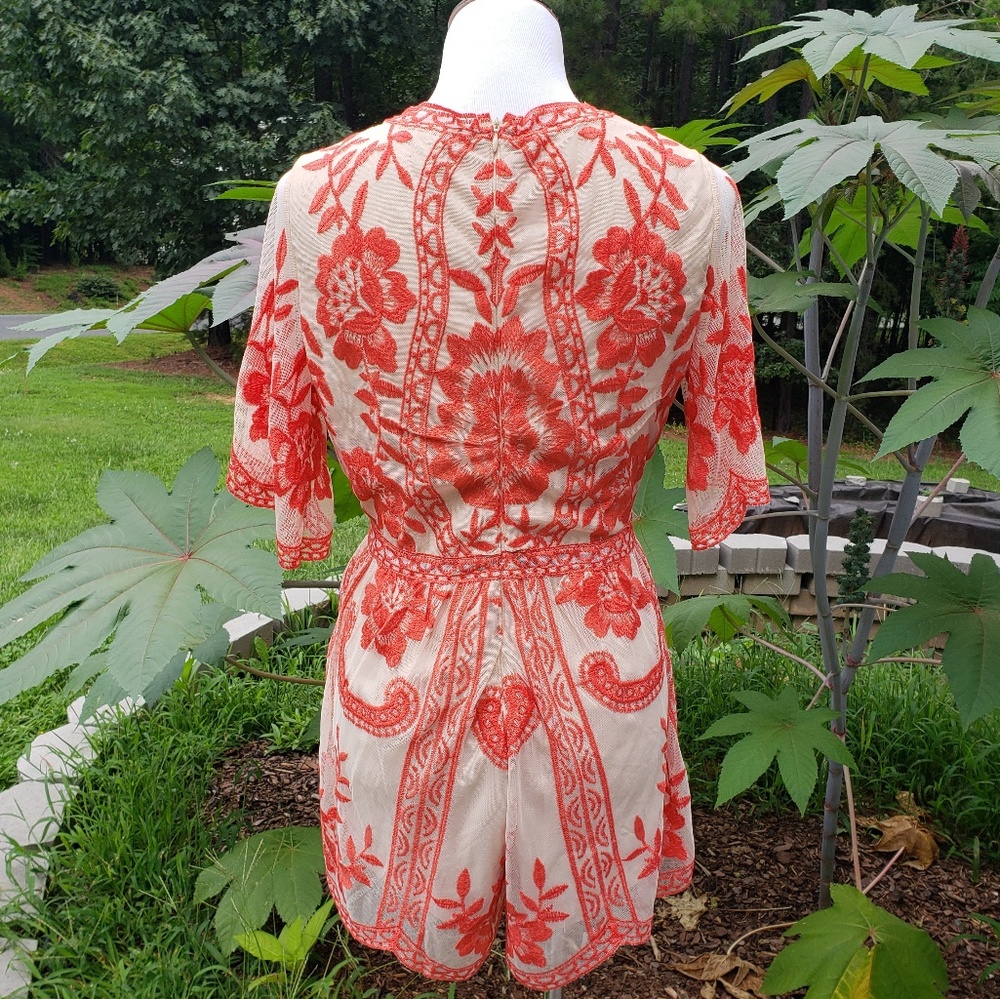 Last 1! SALE π Md Umgee Canyon Clay Floral Romper - Picture 8 of 8
